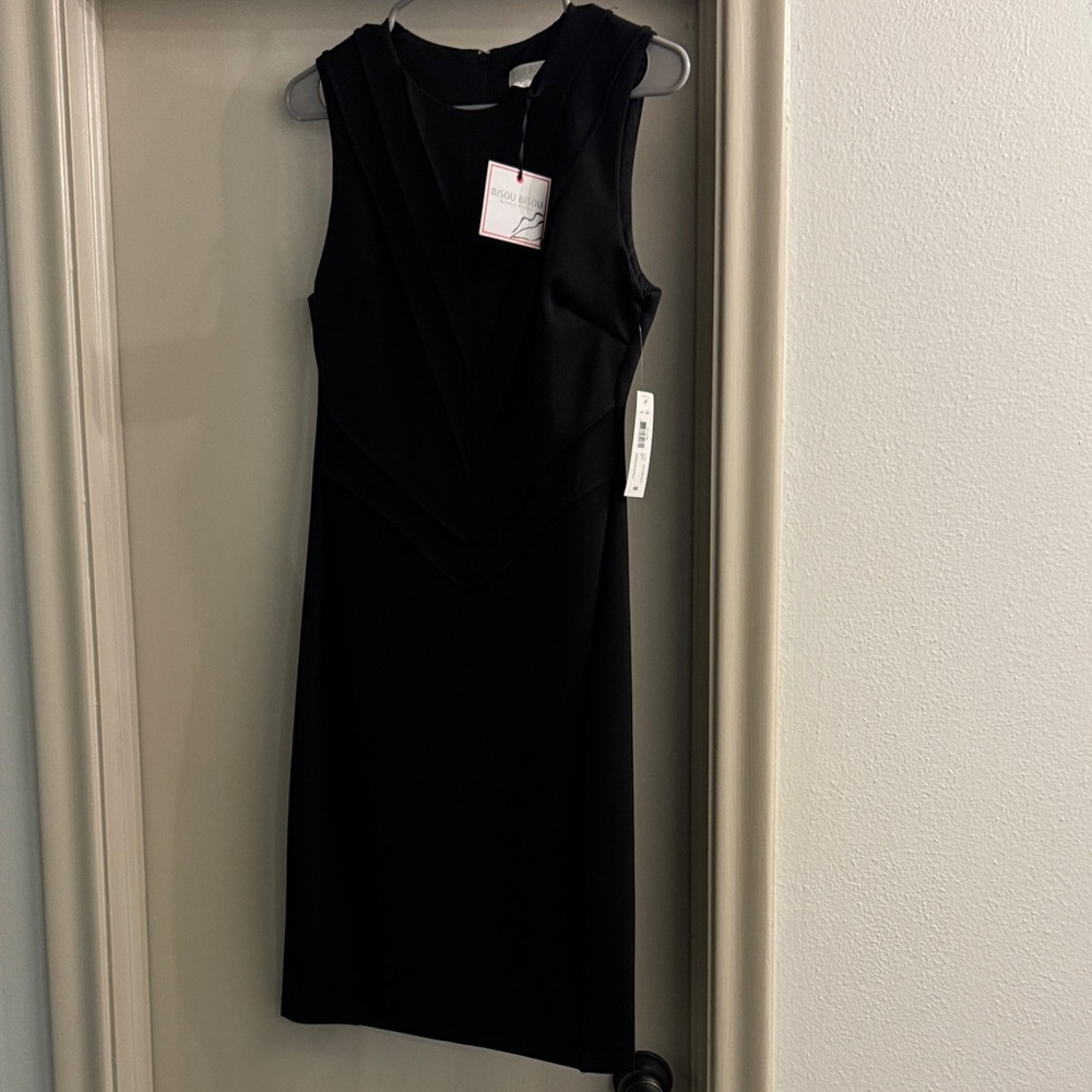 Bisou Bisou Black Sleeveless Business Dress